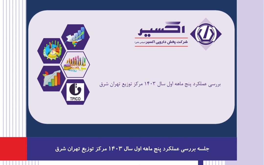 جلسه بررسی عملکرد پنج ماهه اول سال 1403 مرکز توزیع تهران شرق